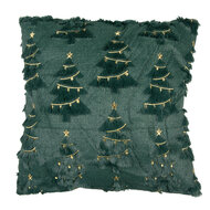 Clayre &amp; Eef   | Kussen gevuld Groen 45x45x4 cm | KG023.133