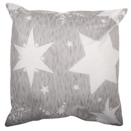 Clayre &amp; Eef   | Kussenhoes Grijs Wit 45x45 cm | KT021.451