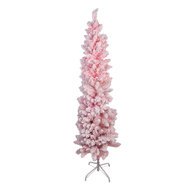 Clayre &amp; Eef   | Kunstkerstboom Roze Wit 30x30x120 cm | 50899S
