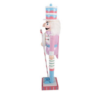 Clayre &amp; Eef   | Decoratie notenkraker Roze Wit 8x7x25 cm | 6H2473