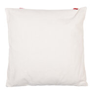 Clayre &amp; Eef   | Kussen gevuld Wit Rood 45x45x4 cm | KG023.135