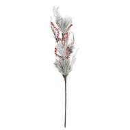 Clayre &amp; Eef   | Kerstdecoratie Wit Rood 10x6x70 cm | 50914