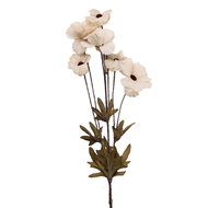 Clayre &amp; Eef   | Decoratie tak met bloemen Wit Groen 6x8x80 cm | 5PL0270W