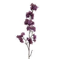 Clayre &amp; Eef   | Decoratie tak met bloemen Paars Bruin 10x7x98 cm | 5PL0271PA