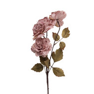 Clayre &amp; Eef   | Decoratie tak met bloemen Roze Groen 8x10x90 cm | 5PL0278P