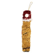 Clayre &amp; Eef   | Decoratie Hanger Peperkoekpop Bruin Rood 12x3x16 cm | 66600