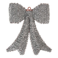 Clayre &amp; Eef   | Decoratie hanger Strik Zilerkleurig Bruin 35x4x42 cm | 66609