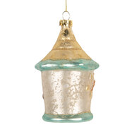 Clayre &amp; Eef   | Kersthanger Wit Blauw &oslash; 7x10 cm | 6GL5414