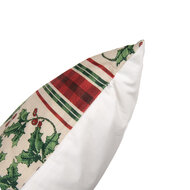 Clayre &amp; Eef   | Kussenhoes Beige Groen 45x45 cm | KT021.461