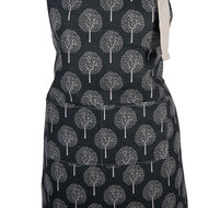 Clayre &amp; Eef   | Keukenschort Grijs Wit 69x68 cm | KT041.049