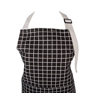 Clayre &amp; Eef   | Keukenschort Zwart Wit 69x68 cm | KT041.051
