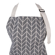 Clayre &amp; Eef   | Keukenschort Grijs Beige 69x68 cm | KT041.054