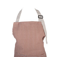 Clayre &amp; Eef   | Keukenschort Rood Wit 69x68 cm | KT041.060