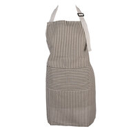 Clayre &amp; Eef   | Keukenschort Grijs Wit 69x68 cm | KT041.061