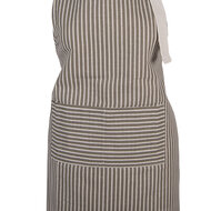 Clayre &amp; Eef   | Keukenschort Grijs Wit 69x68 cm | KT041.061