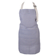 Clayre &amp; Eef   | Keukenschort Blauw Wit 69x68 cm | KT041.064