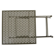 Clayre &amp; Eef   | Bistroset Bistrotafel Bistrostoel 3-delig Groen 60x60x70 / 50x40x93 cm (2) | 5Y1432