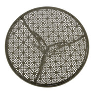 Clayre &amp; Eef   | Bistroset Bistrotafel Bistrostoel 3-delig Groen &oslash; 60x70 / 50x40x93 cm (2) | 5Y1435