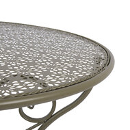 Clayre &amp; Eef   | Bistroset Bistrotafel Bistrostoel 3-delig Groen &oslash; 60x70 / 50x40x93 cm (2) | 5Y1435