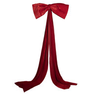 Clayre &amp; Eef   | Decoratie Strik Rood 120x12x300 cm | 66531