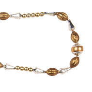 Clayre &amp; Eef   | Decoratie slinger kerst Goudkleurig Zilverkleurig &oslash; 2x180 cm | 66543