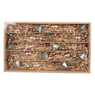 Clayre &amp; Eef   | Decoratie slinger kerst Goudkleurig Blauw &oslash; 2x180 cm | 66547