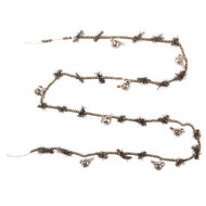 Clayre &amp; Eef   | Decoratie slinger kerst Zilverkleurig Goudkleurig &oslash; 2x180 cm | 66548