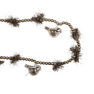 Clayre &amp; Eef   | Decoratie slinger kerst Zilverkleurig Goudkleurig &oslash; 2x180 cm | 66548