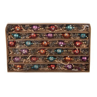 Clayre &amp; Eef   | Decoratie slinger kerst Zilverkleurig Rood &oslash; 2x180 cm | 66551