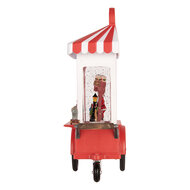 Clayre &amp; Eef   | Muziekdoos IJskar met LED Rood Wit 16x9x27 cm / 3xAA | 6PR6177