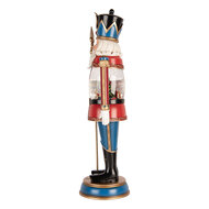 Clayre &amp; Eef   | Muziekdoos Notenkraker met LED Rood Blauw 15x14x50 cm / 3xC | 6PR6188