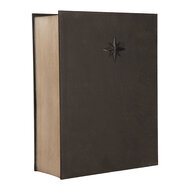 Clayre &amp; Eef   | Muziekdoos met LED Grijs Bruin 17x7x22 cm / 3xAA | 6PR6189