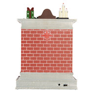 Clayre &amp; Eef   | Muziekdoos met LED Rood Grijs 18x10x25 cm / 3xAA | 6PR6206