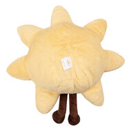 Clayre &amp; Eef   | Kussen gevuld Geel Bruin &oslash; 44x4 cm | KG035.060