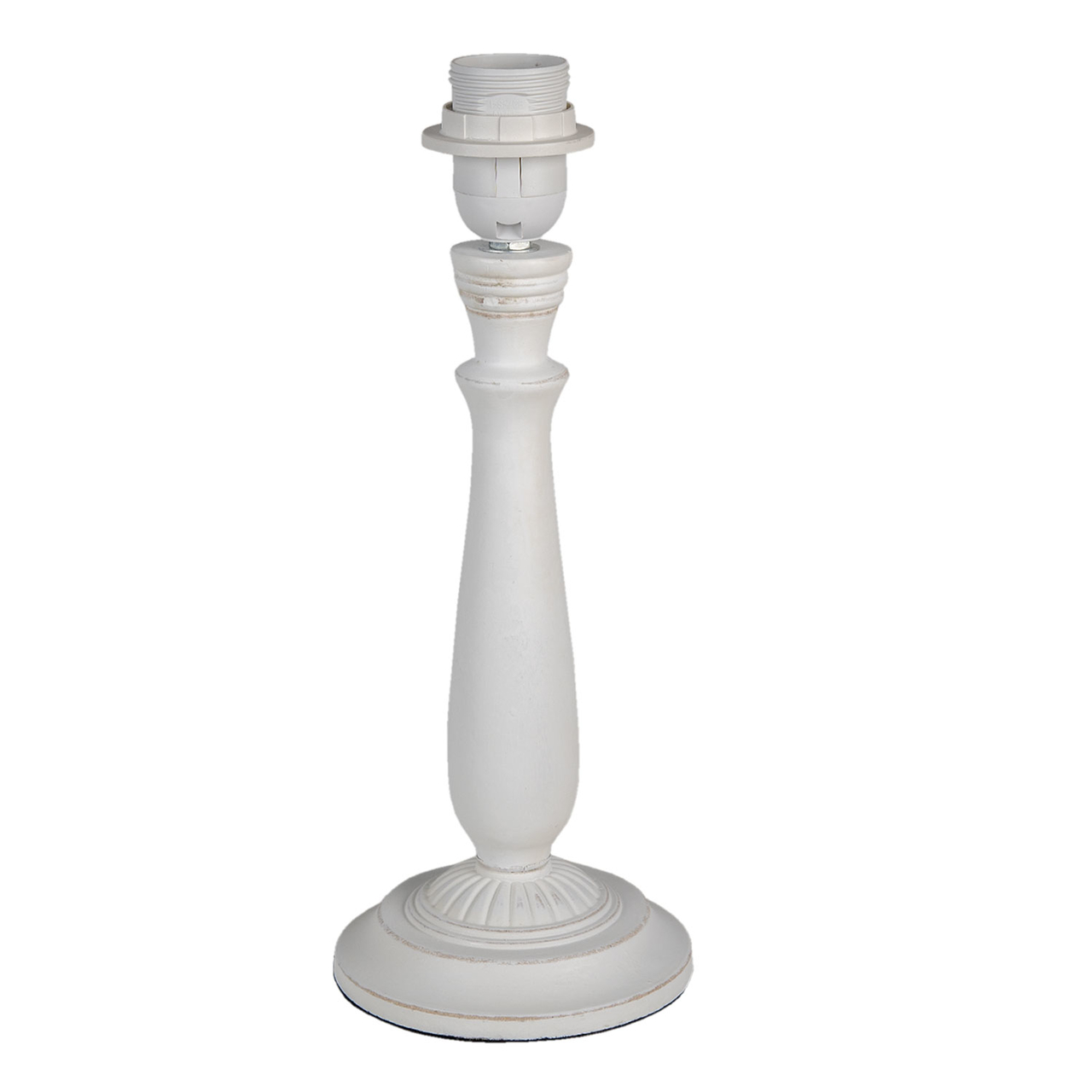 Clayre & Eef   | Lampenvoet Tafellamp Wit ø 12x31 cm E27/max 1x40W | 6LMP740