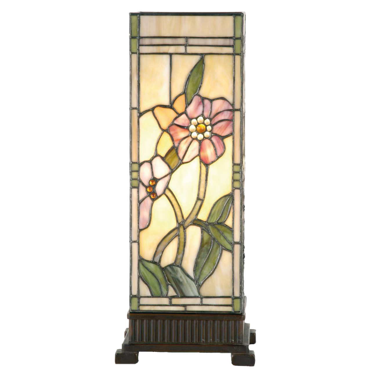 Tafellamp Tiffany 18*18*45 cm E27/max 1*40W Multi | 5LL-9224 | Clayre & Eef