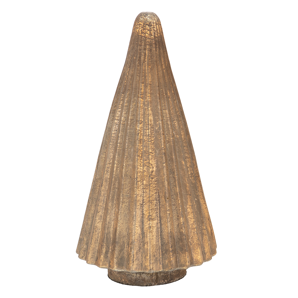 Clayre & Eef   | Kerstdecoratie Goudkleurig ø 15x32 cm | 6GL3634