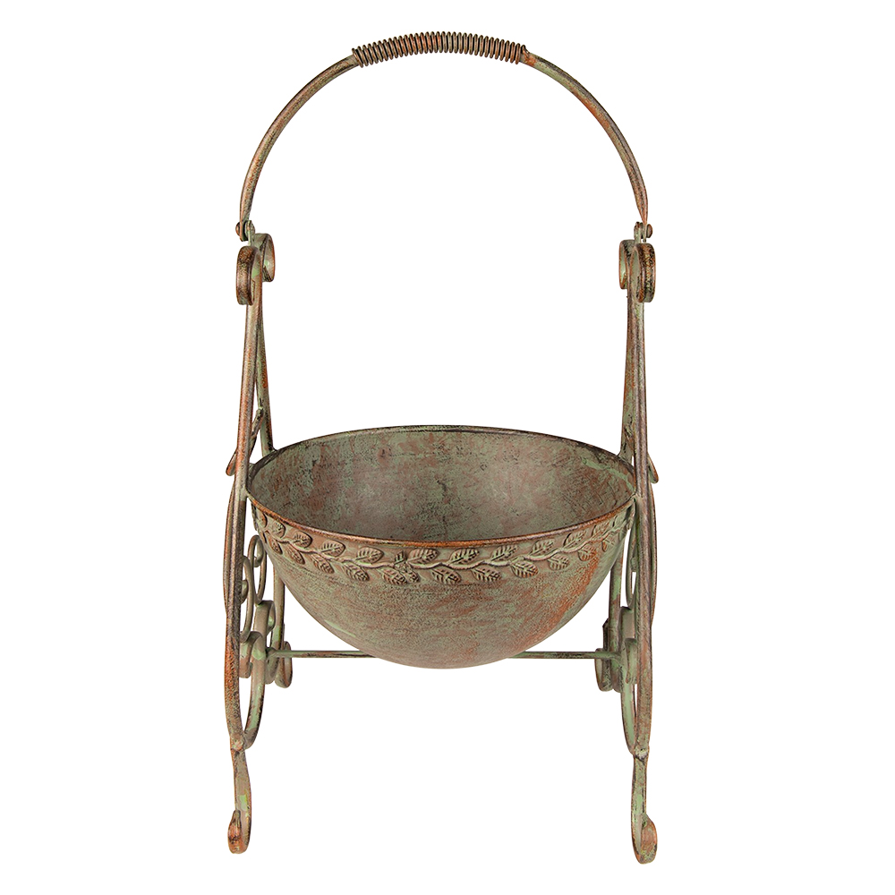 Clayre & Eef   | Planthouder Groen 26x27x49 cm | 6Y4842