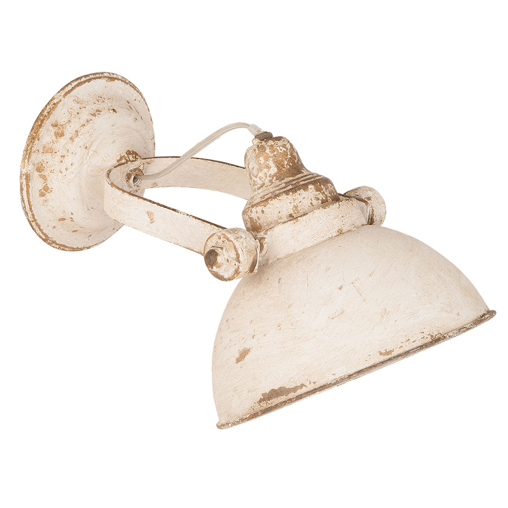 Clayre & Eef   | Wandlamp Wit 21x30x19 cm E14/max 1x25W | 6LMP481W