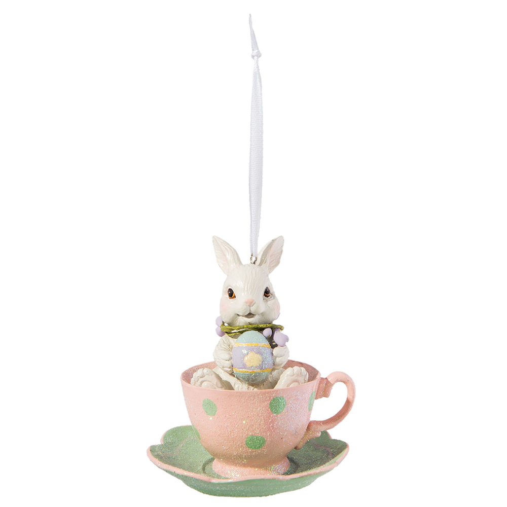 Clayre & Eef   | Decoratie Hanger Meerkleurig ø 9x11 cm | 6PR2175