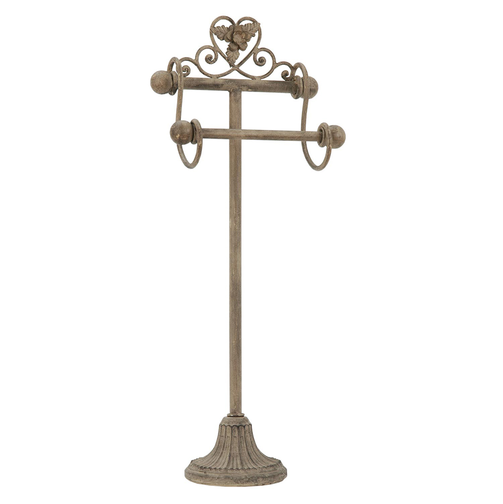 Clayre & Eef   | WC Rolhouder Hangend Beige 23x15x59 cm | W4Y0100