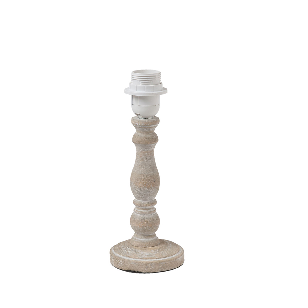 Clayre & Eef   | Lampenvoet Tafellamp Bruin ø 10x26 cm E27/max 1x40W | 6LMP478