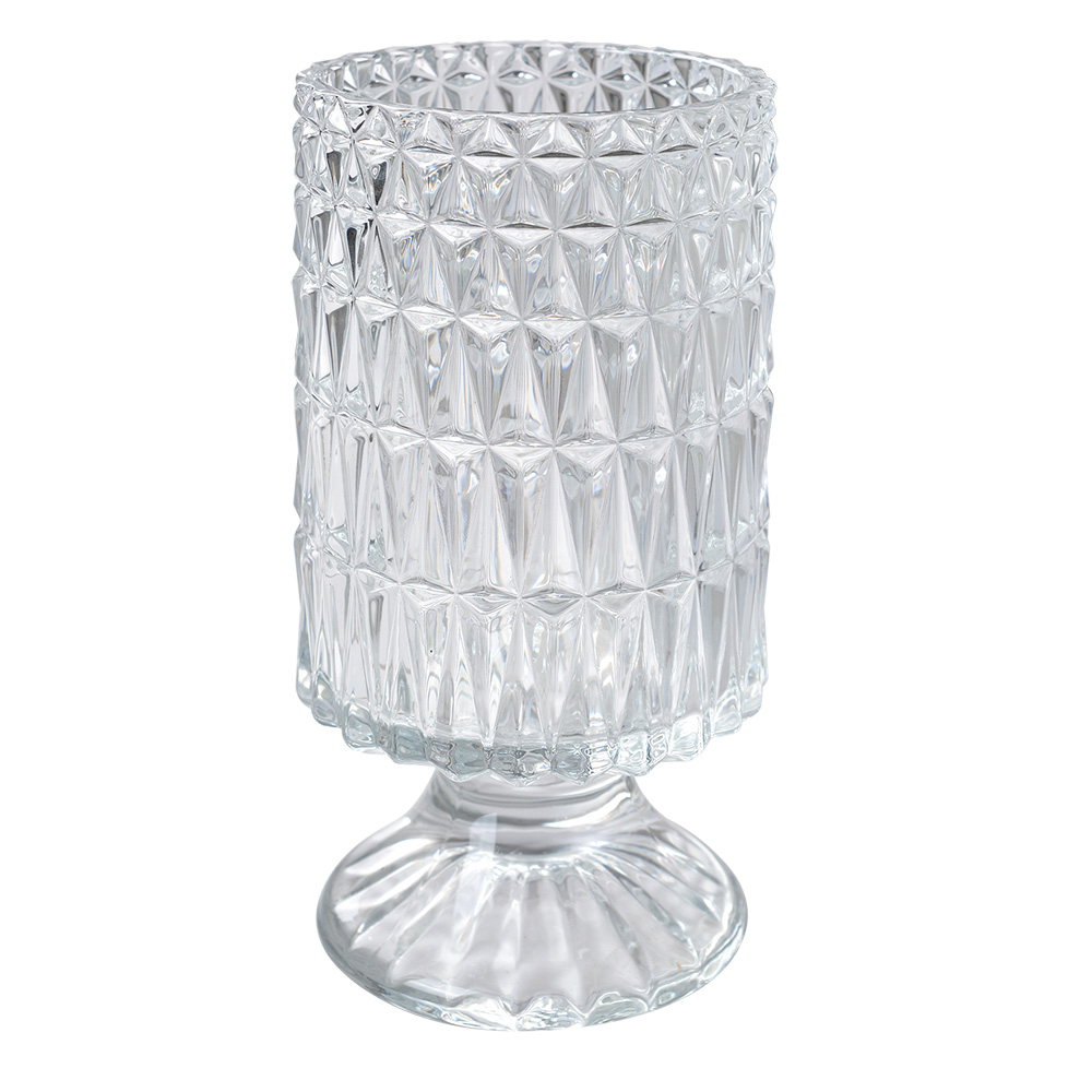 Clayre & Eef   | Vazen Glas Transparant ø 10x18 cm | 6GL4412