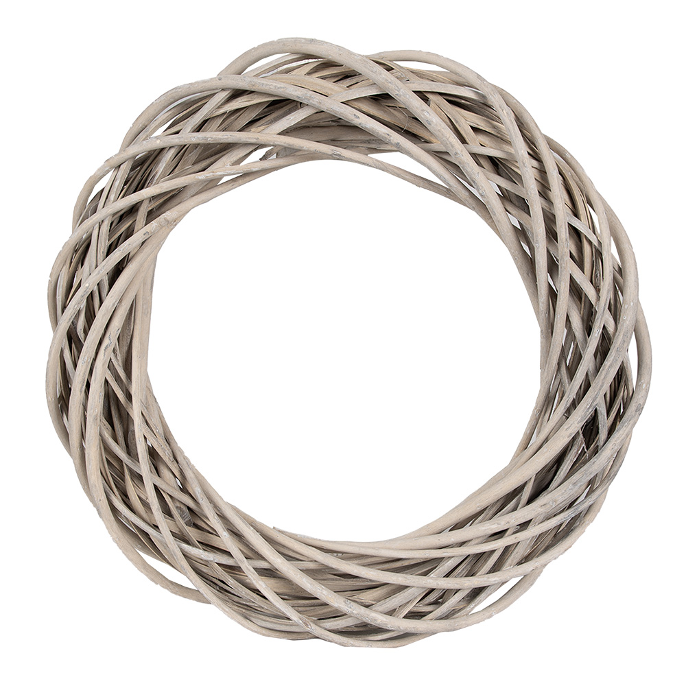 Clayre & Eef   | Decoratie Krans Bruin &oslash; 40x7 cm | 6RO0600M