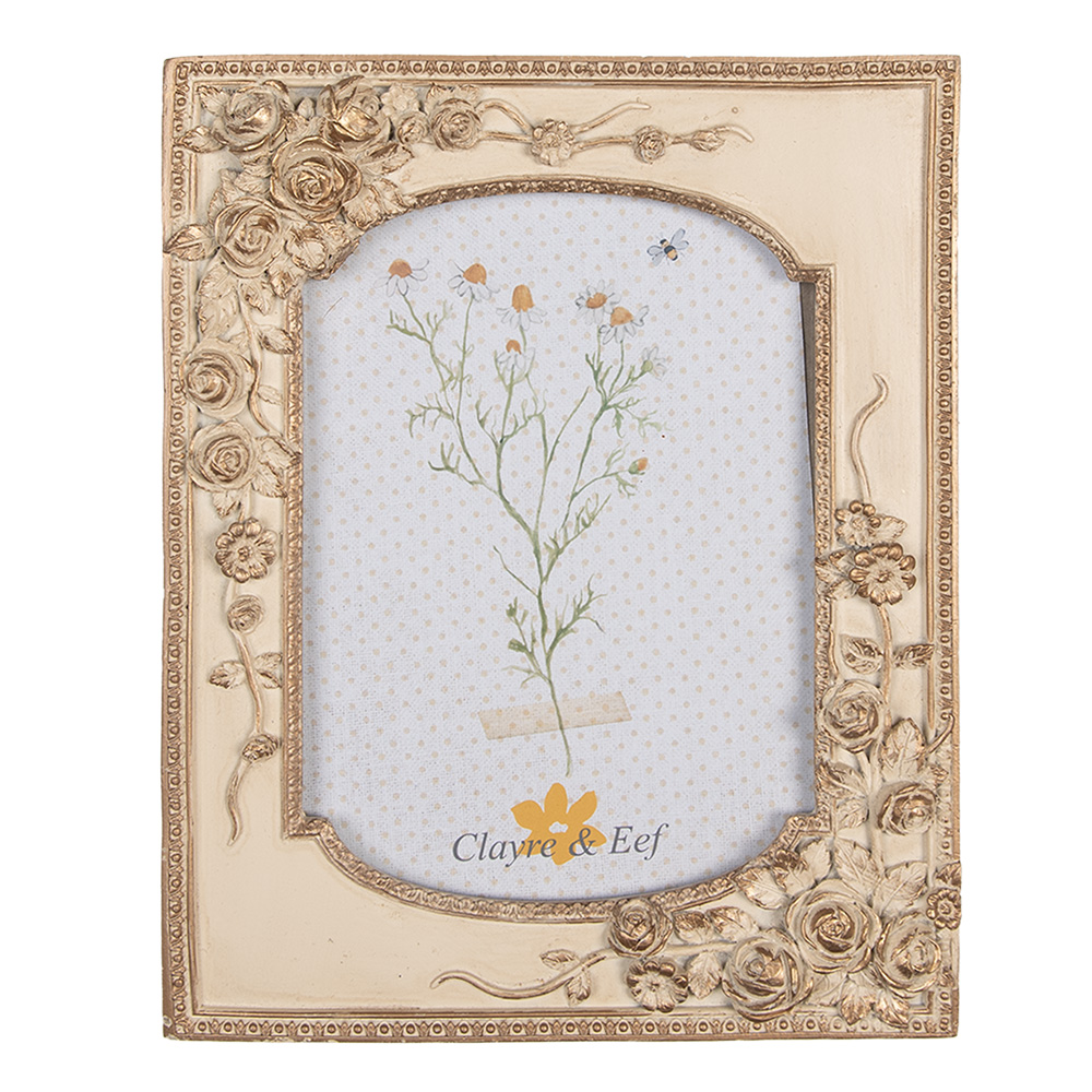 Clayre & Eef   | Fotolijst Beige 18x3x23 cm / 13x18 cm | 2F1058