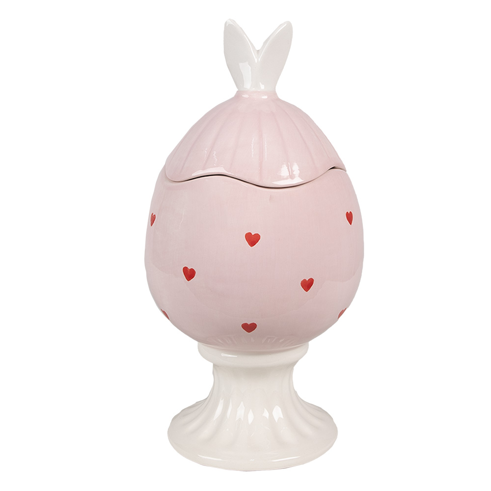 Clayre & Eef   | Voorraadpot Roze ø 13x25 cm | 6CE1696