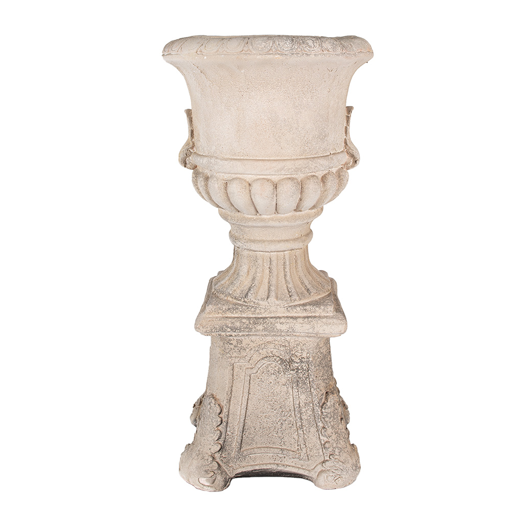 Clayre & Eef   | Bloempot Binnen Beige 33x33x69 cm | 5MG0036