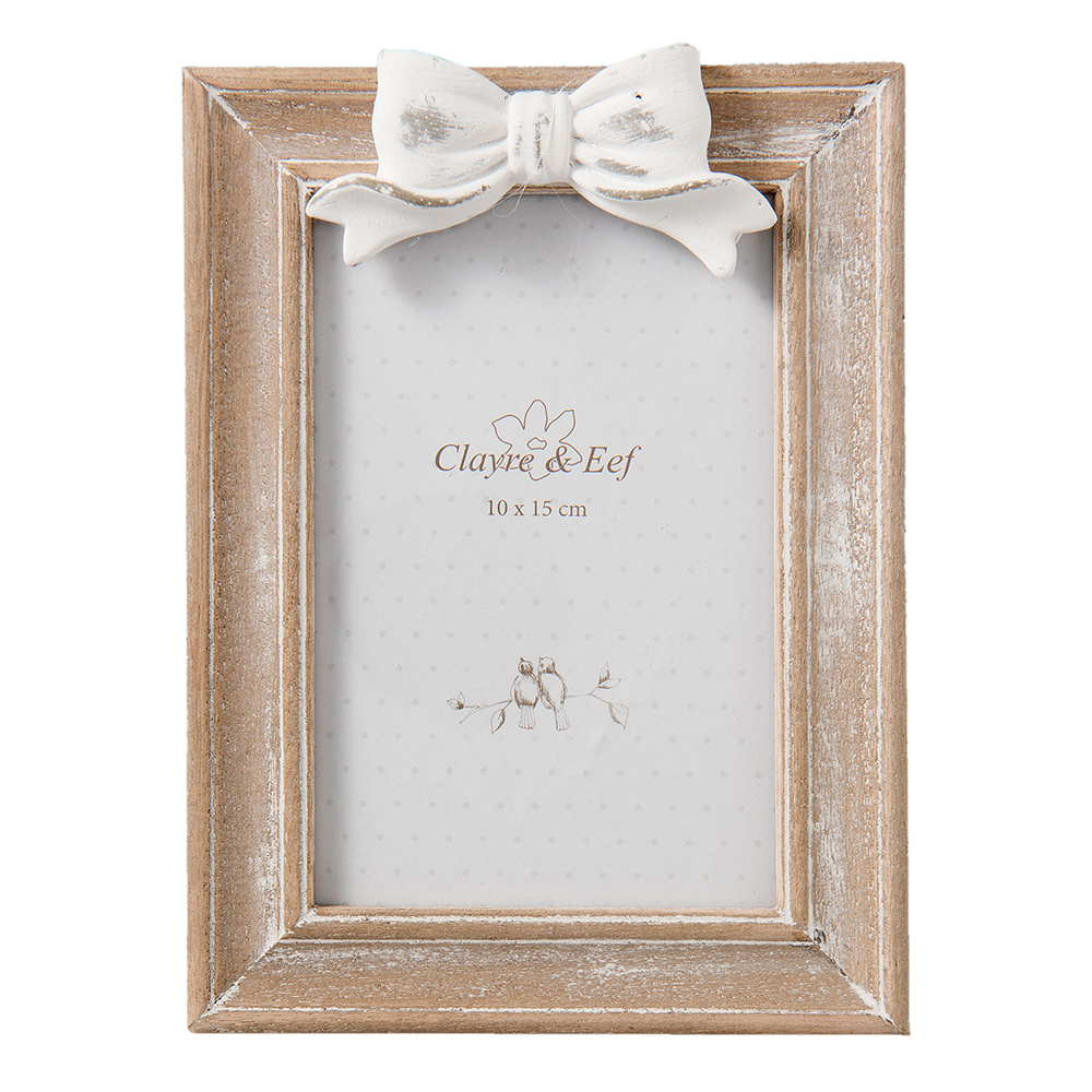 Clayre & Eef   | Fotolijst Bruin 14x2x20 cm / 10x15 cm | 2F0482