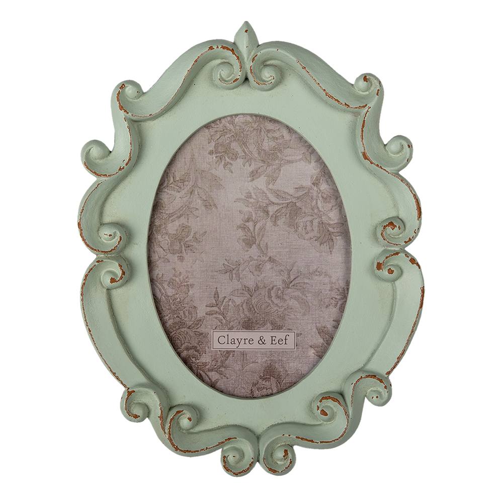 Clayre & Eef   | Fotolijst Groen 19x2x25 cm / 12x16 cm | 2F0883