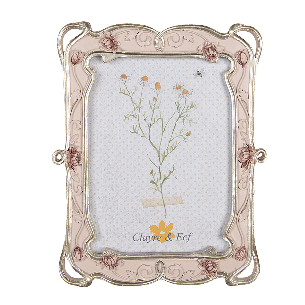 Clayre & Eef   | Fotolijst Roze 19x2x24 cm / 13x18 cm | 2F1056